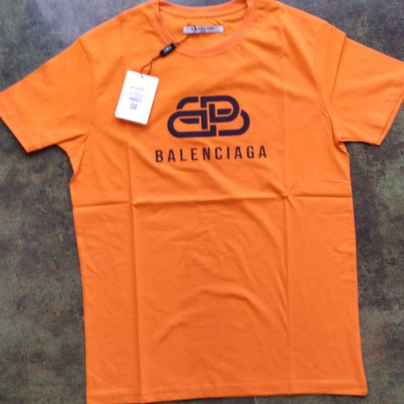 orange balenciaga t shirt